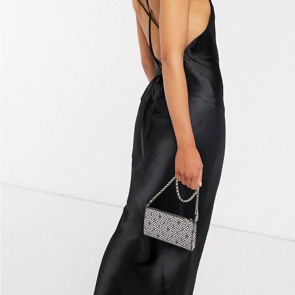 Cami Maxi Slip Dress w Lace Up Back - Picture 2 of 4